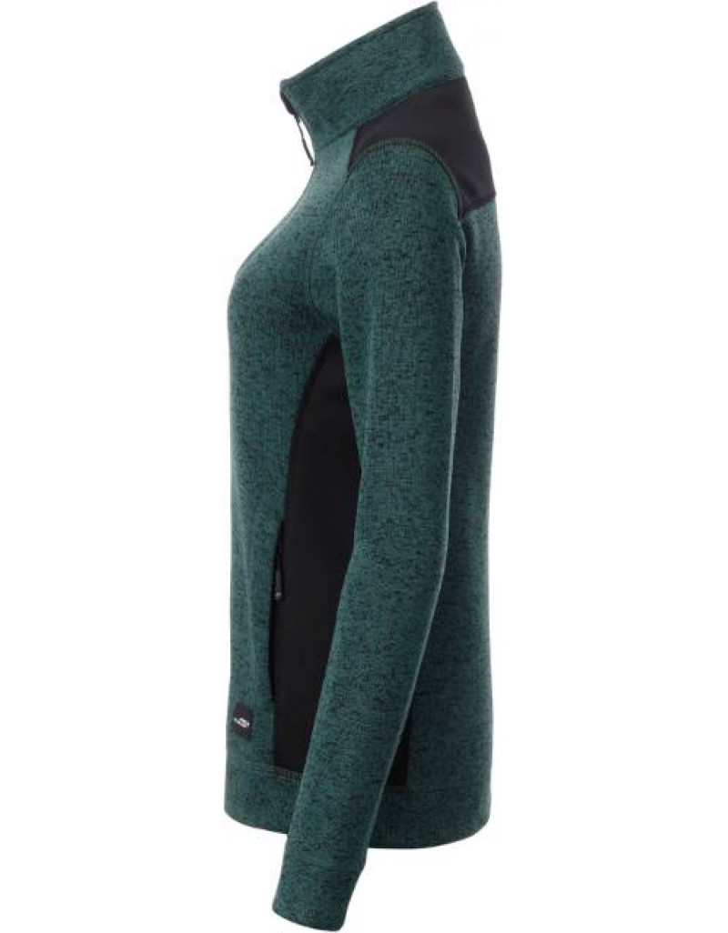 Jachetă de lucru tricotată din fleece pentru femei-groasa